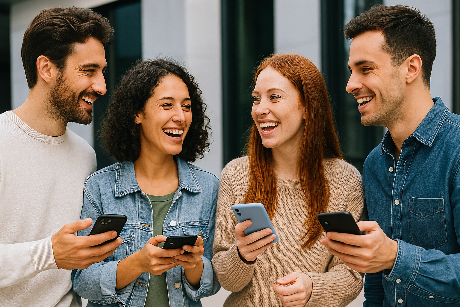 grupo de amigos hablando