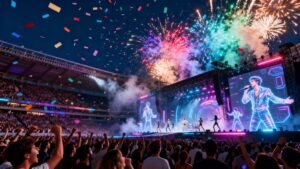 hologramas dando conciertos