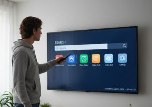 buscando en la smart tv