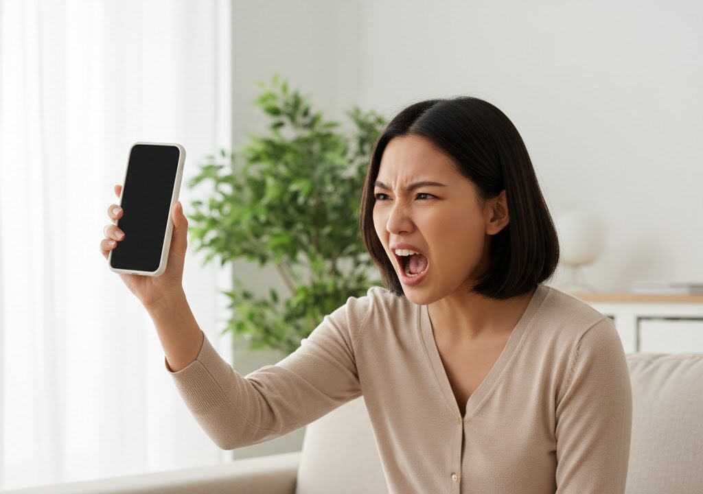 enfadada por el microretraso