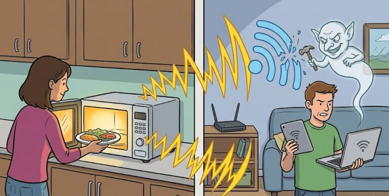 microondas y el WiFi