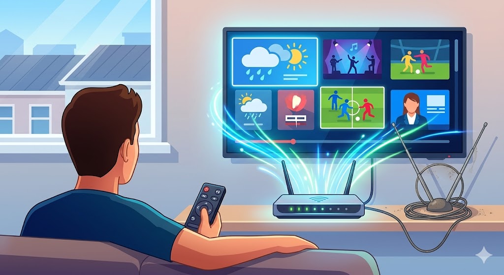 televisión en abierto sin antena