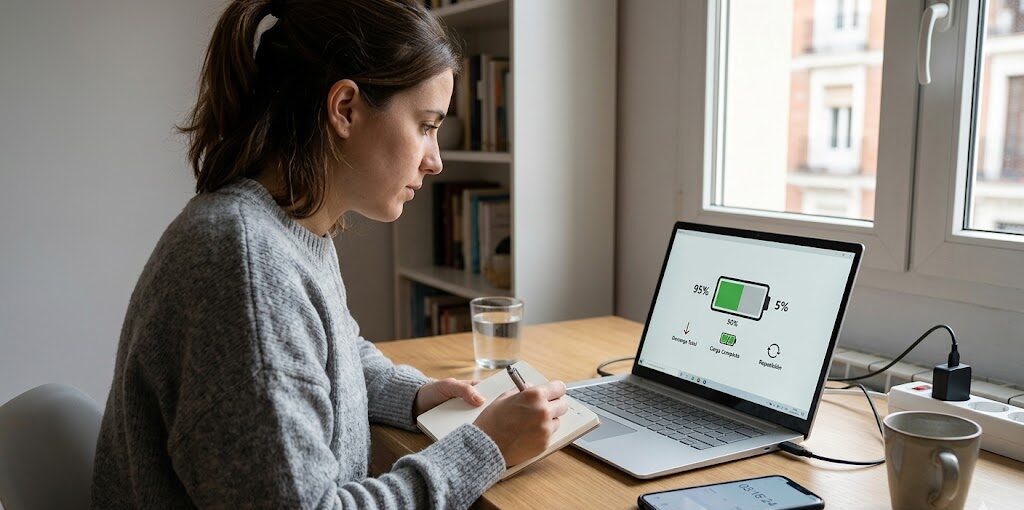 ordenador Windows y batería