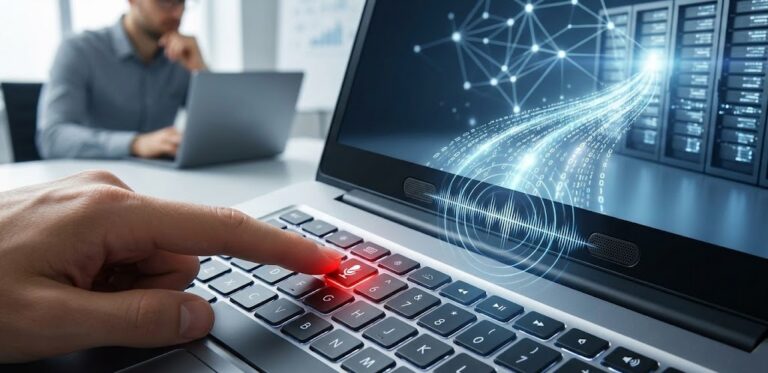 Privacidad del micrófono del portátil