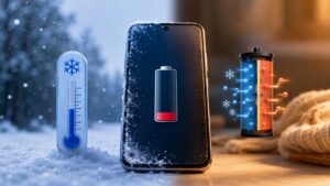 El móvil pierde batería con el frío en invierno