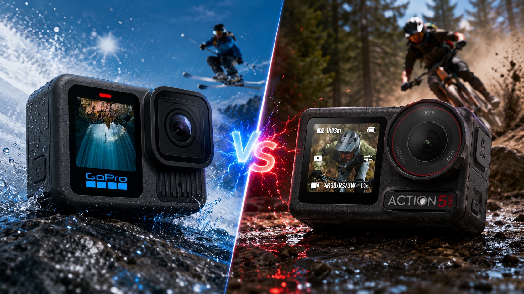 GoPro Hero 13 vs DJI Action 5 Pro