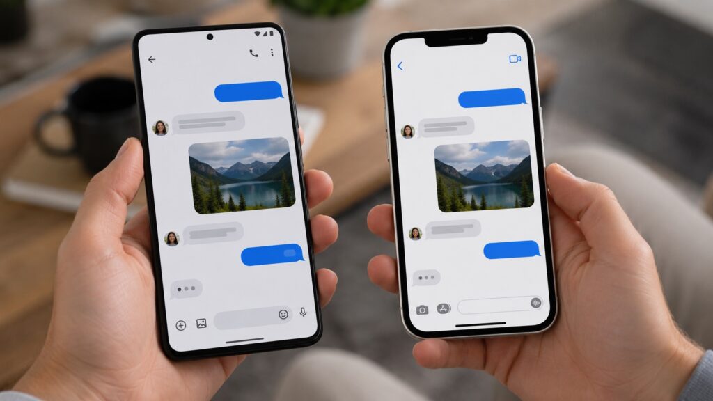 RCS mensajes iPhone Android
