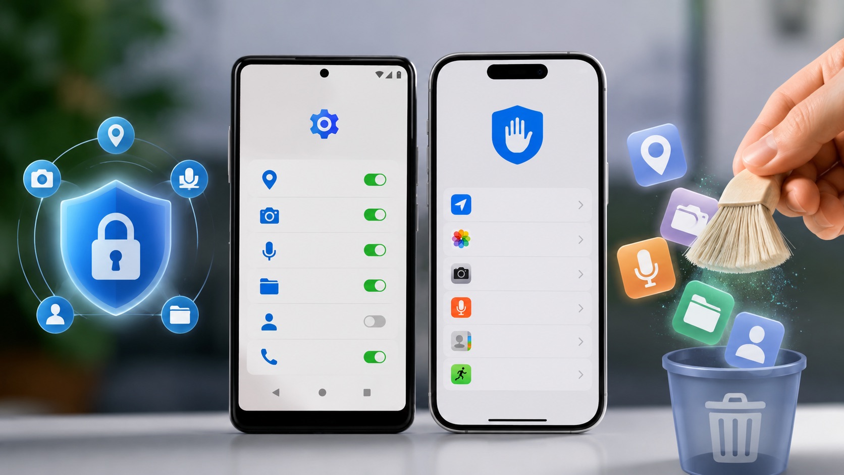 permisos de apps en Android e iOS