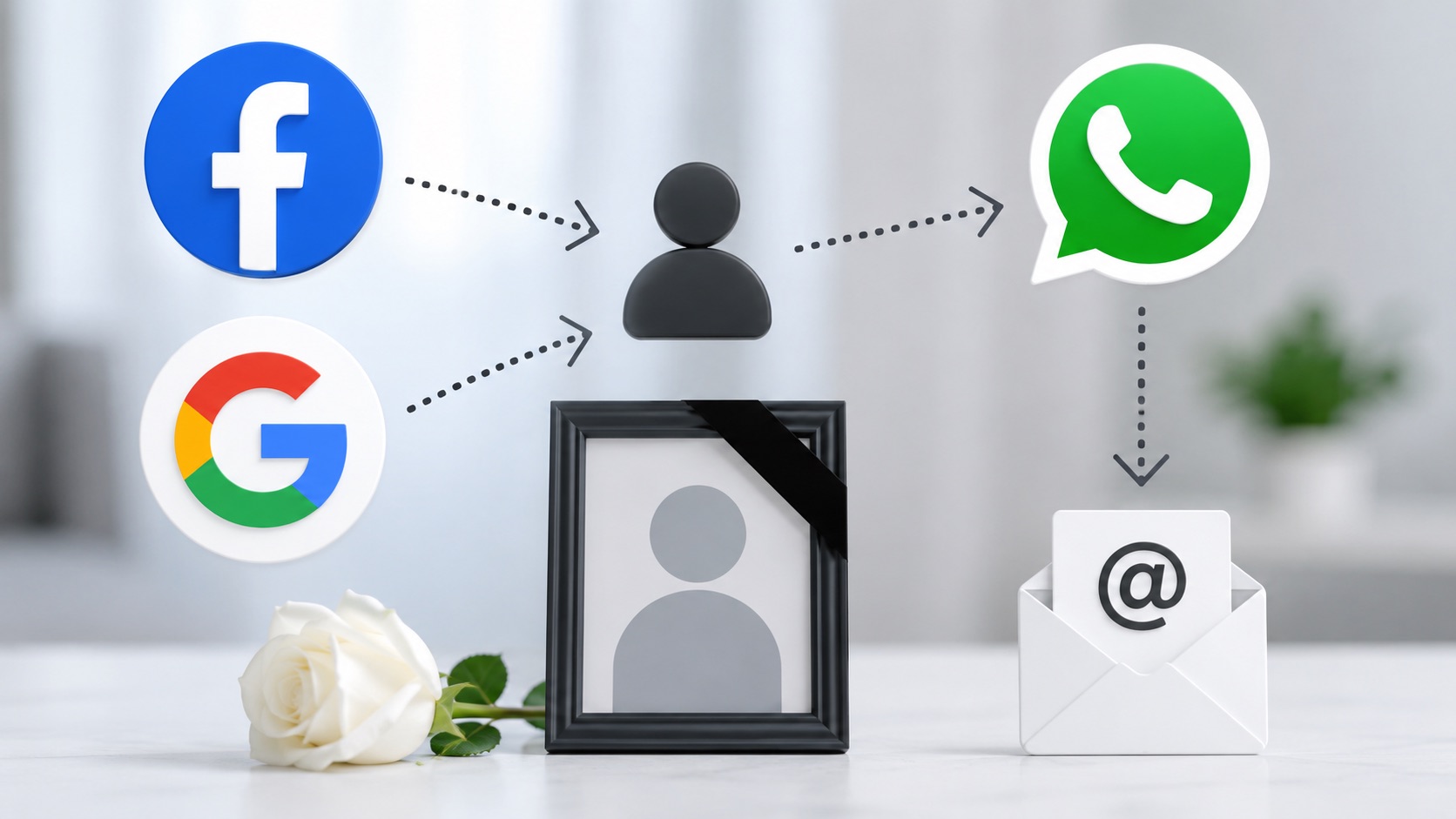 el WhatsApp de un fallecido