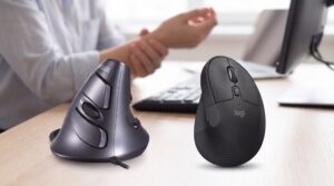 ratón vertical ergonómico