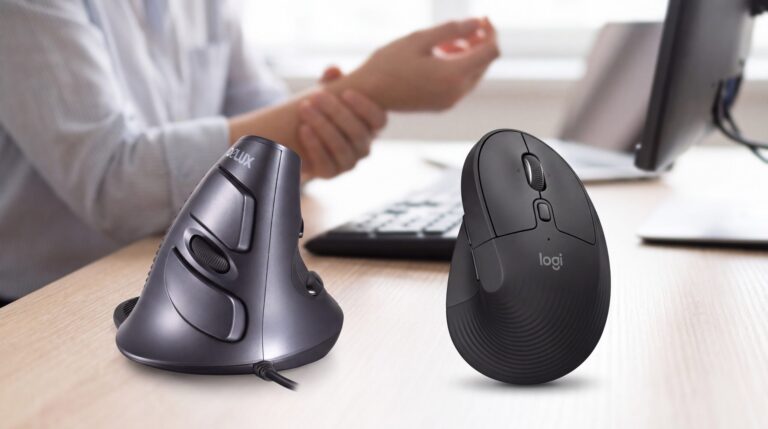 ratón vertical ergonómico