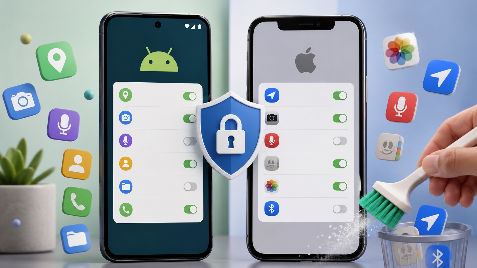 revisar los permisos de las apps
