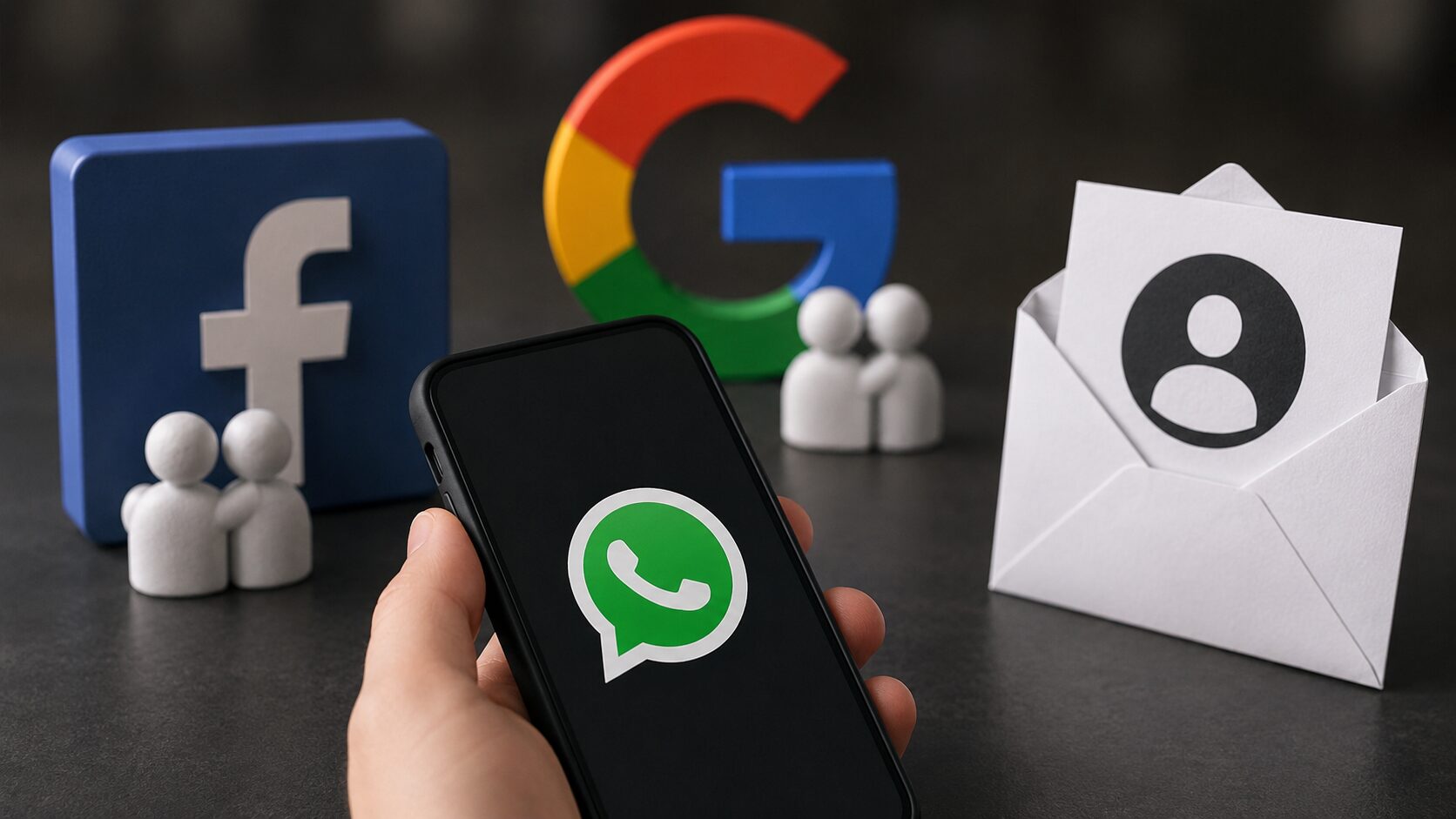 el WhatsApp de un fallecido en la pantalla de un móvil