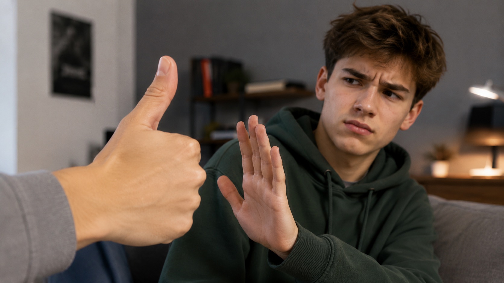 pulgar arriba