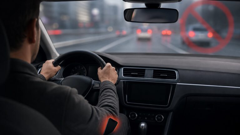móvil al volante