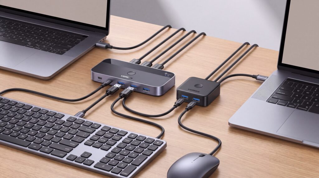 conmutador USB para dos ordenadores
