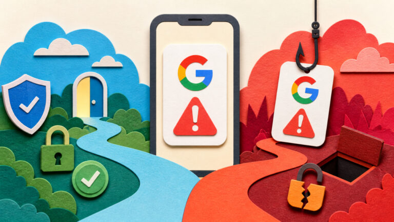 Un aviso de inicio de sesión sospechoso de Google