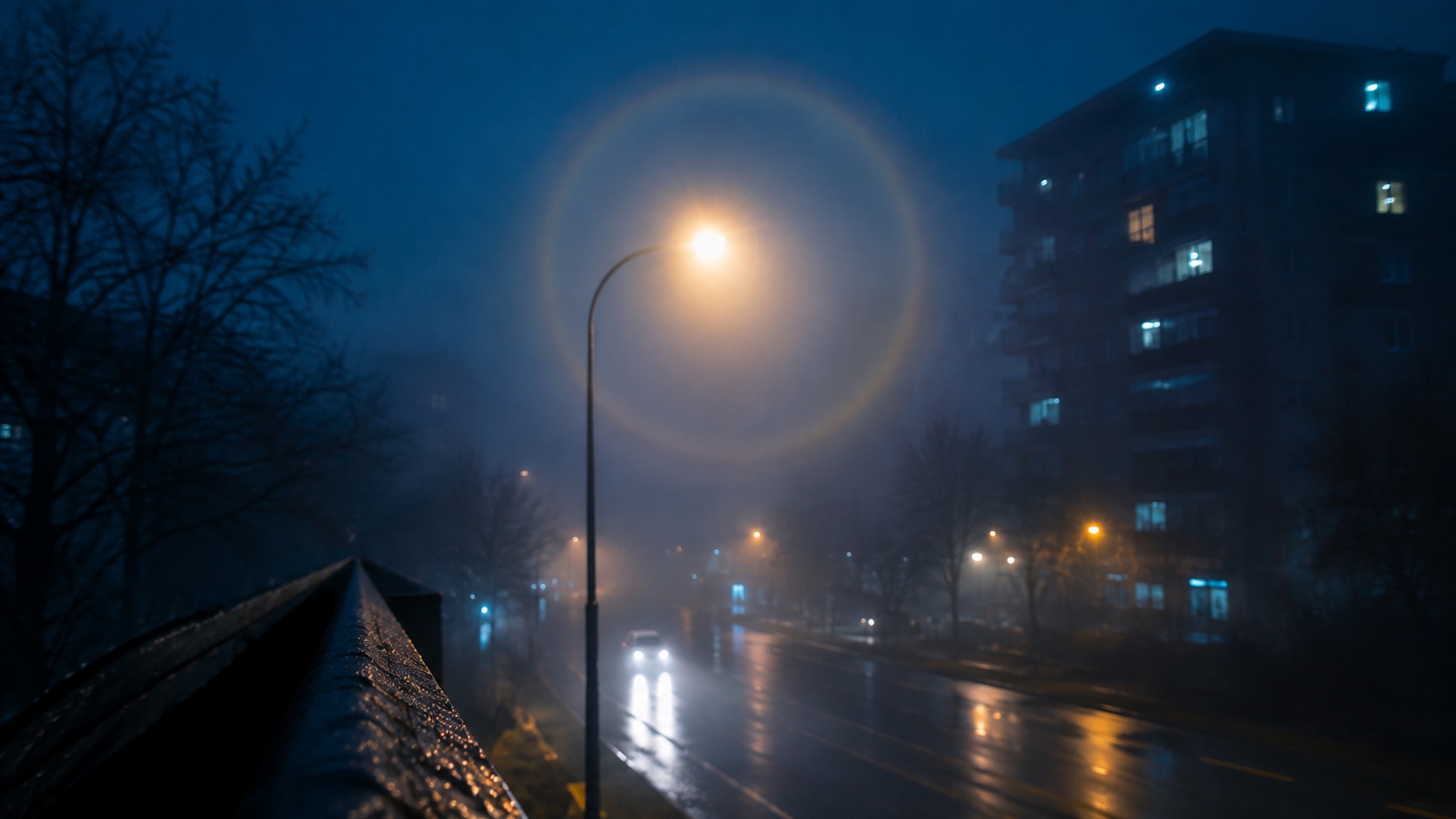 halos de luz en las fotos nocturnas