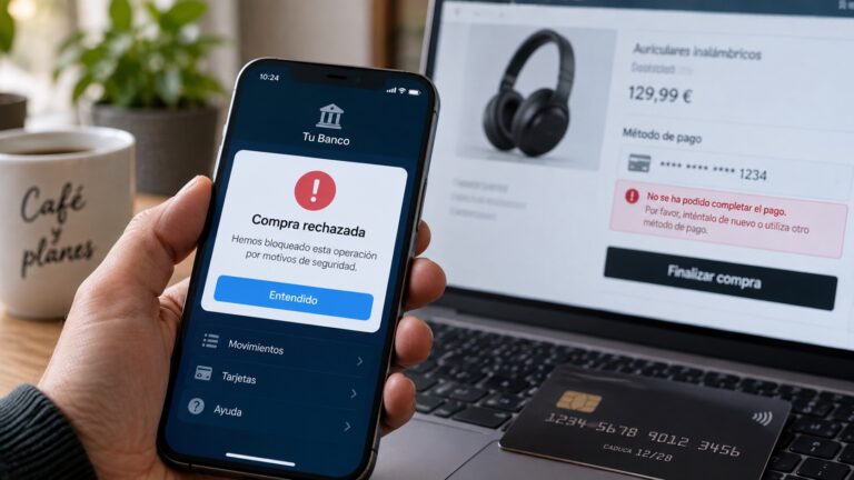 Qué hacer si el banco bloquea una compra online real pensando que es fraude