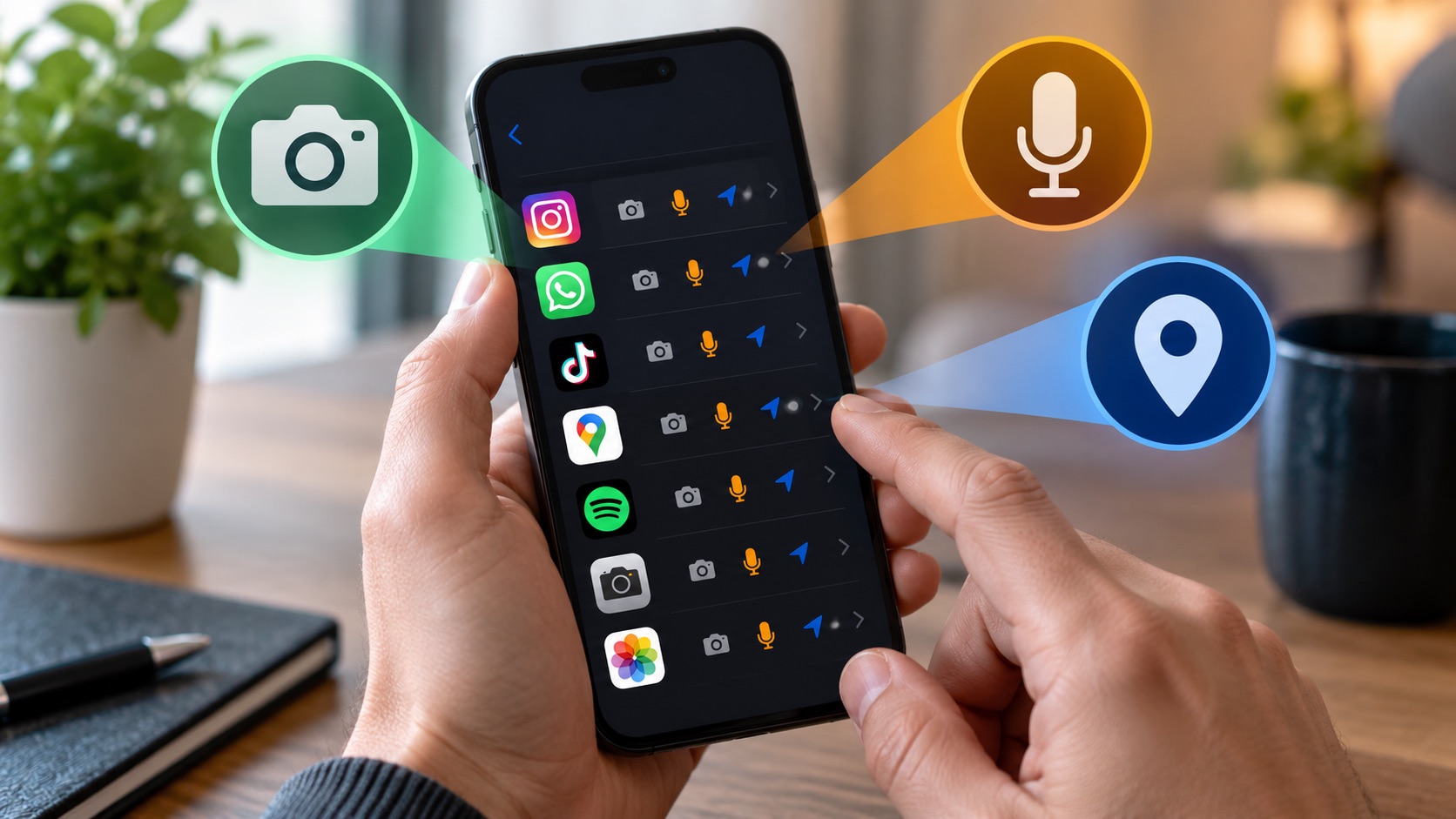 historial de qué apps