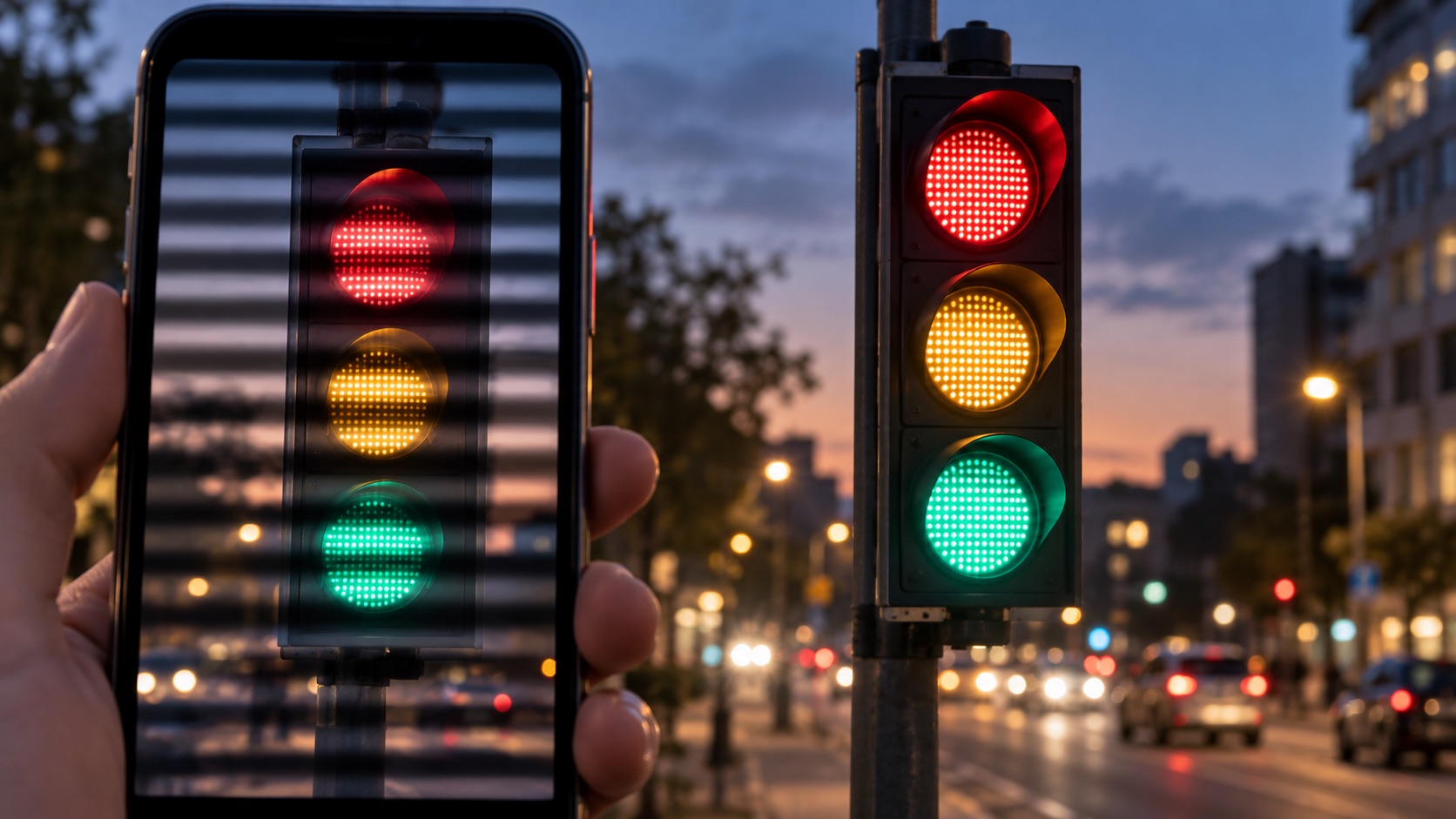 por qué las luces LED y los semáforos parpadean al grabarlos con el móvil y cómo reducir las bandas