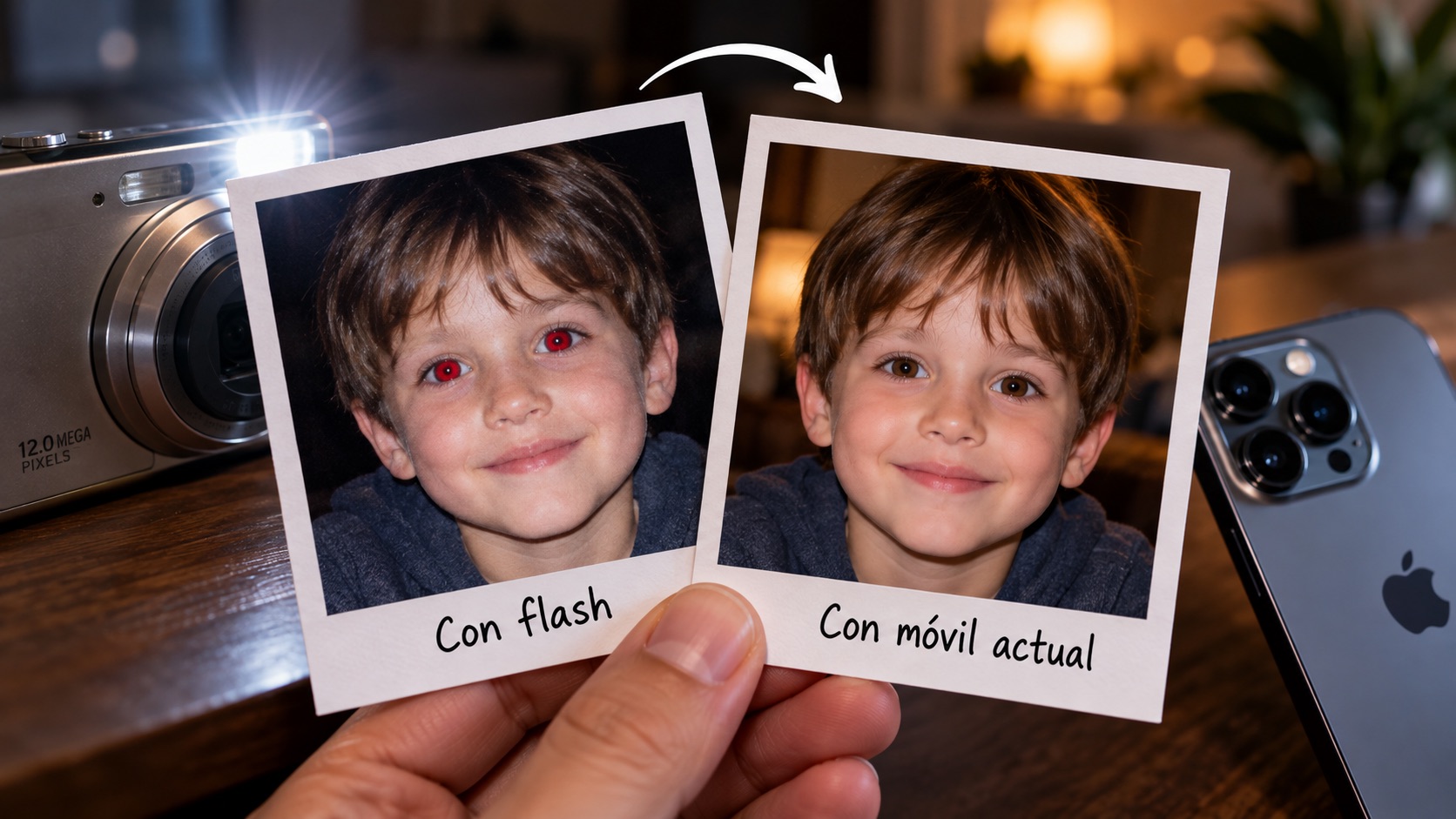 por qué salen ojos rojos con flash