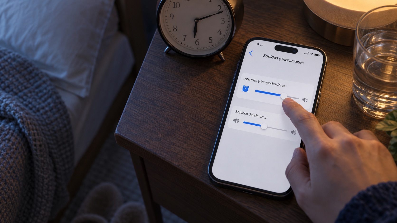 volumen de alarmas y temporizadores en iOS 27