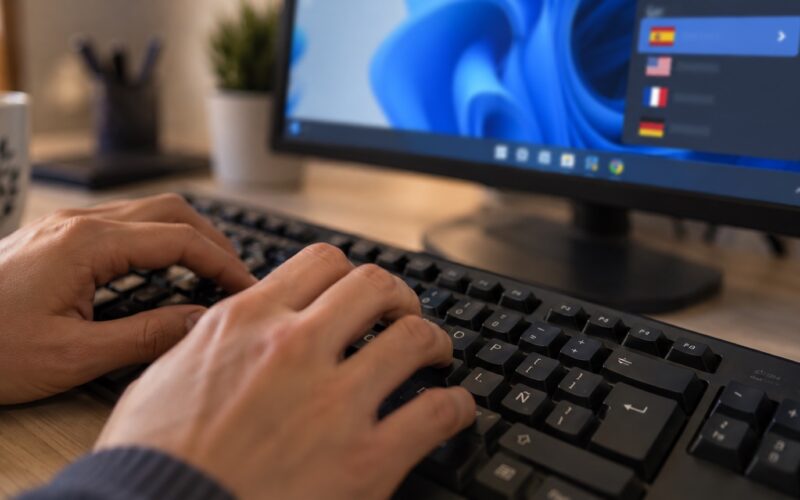 distribución del teclado en Windows 11